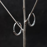 Silver Loop Earrings, 925 Solid Sterling Silver Earrings, Silver Loops