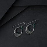 Green Onyx 925 Solid Sterling Silver Earrings