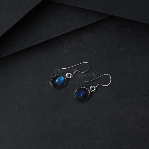 Labradorite Silver Earring, 925 Solid Sterling Silver Earring