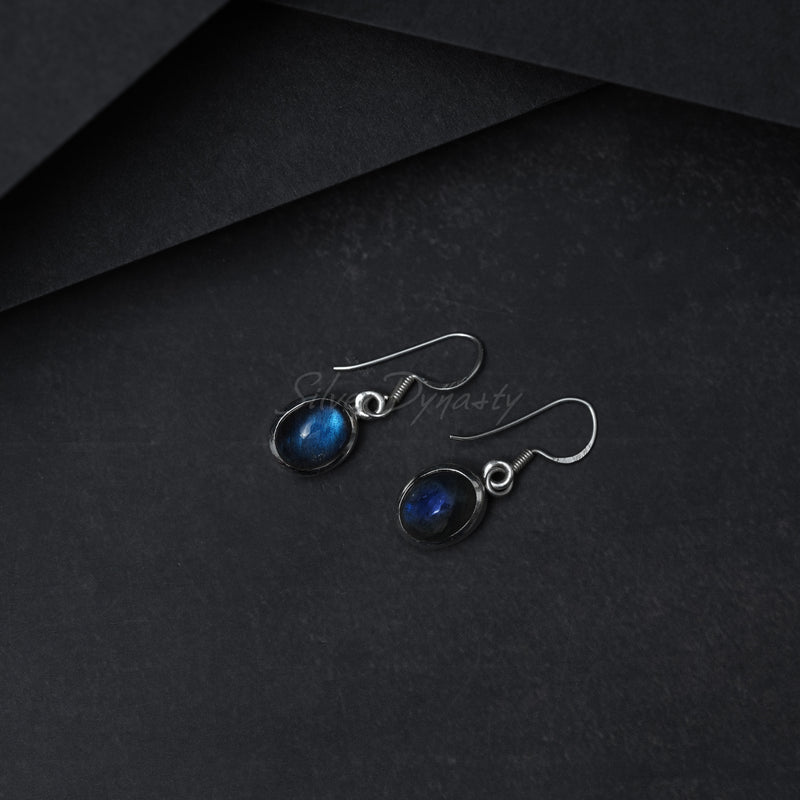 Labradorite Silver Earring, 925 Solid Sterling Silver Earring