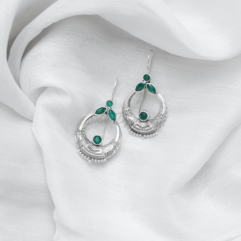 Green Onyx 925 Solid Sterling Silver Earrings