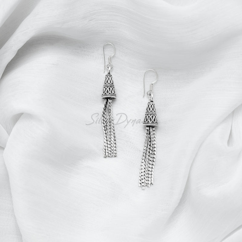 Silver Earring, 925 Solid Sterling Silver Earring