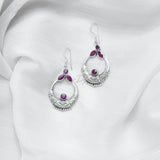 Pink Topaz Silver Earring, 925 Solid Sterling Silver Earring