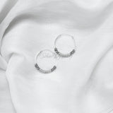 Silver Loop Earrings, 925 Solid Sterling Silver Earrings, Silver Loops