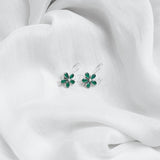 Green Onyx 925 Solid Sterling Silver Earrings