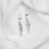 Leaf Earring, Silver Earring, 925 Solid Sterling Silver Earring