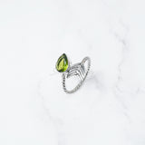 Peridot Ring, 925 Solid Sterling Silver Ring, Ring For Women