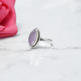 'Statement' Rose Quartz Ring 925 Solid Sterling Silver Ring