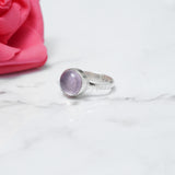 'Minimalist' Rose Quartz Ring 925 Solid Sterling Silver Ring