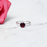 Garnet 925 Solid Sterling Silver Ring, Ring For Women