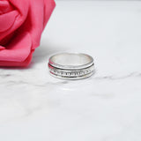 Spinner Ring, 925 Solid Sterling Silver Band, Single Spin