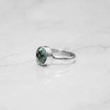 'Classy' Aquamarine 925 Solid Sterling Silver Ring