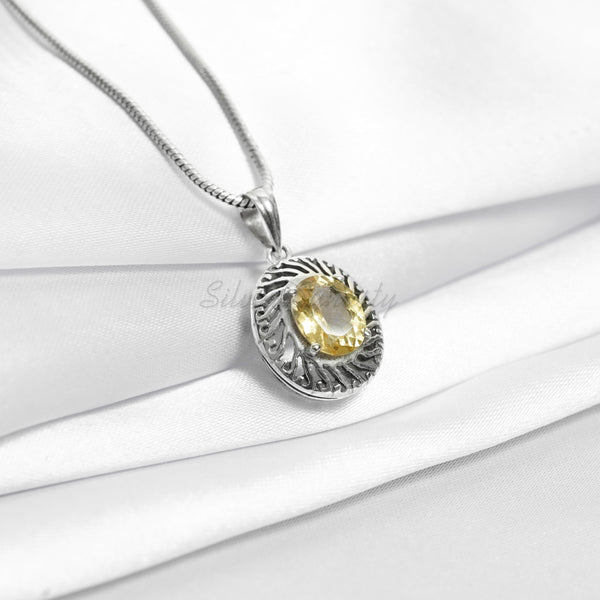 Natural Citrine Pendant