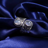 Rainbow Moonstone Sterling Silver Ring