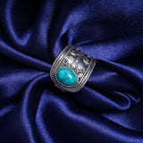 'Fortuna' Turquoise 925 Solid Sterling Silver Ring