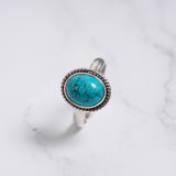 'Fortuna' Turquoise 925 Solid Sterling Silver Ring