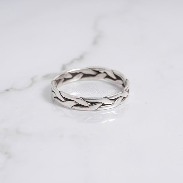 Silver Band, 925 Solid Sterling Silver Ring,Classic Silver Band