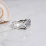 Moonstone 925 Solid Sterling Silver Ring, Moonstone Ring