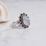 Moonstone 925 Solid Sterling Silver Ring, Moonstone Ring,