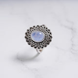 Moonstone 925 Solid Sterling Silver Ring, Moonstone Ring