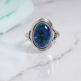 Dichroic Glass 925 Solid Sterling Silver Ring