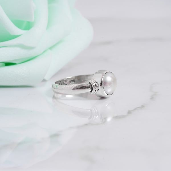 'Boho' Pearl 925 Solid Sterling Silver Ring