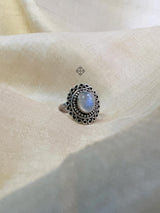 Moonstone 925 Solid Sterling Silver Ring, Moonstone Ring