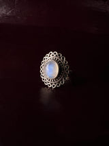 Moonstone 925 Solid Sterling Silver Ring, Moonstone Ring