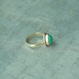 'Fortuna' Turquoise 925 Solid Sterling Silver Ring