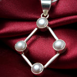 Pearl Pendant, 925 Solid Sterling Silver Pendant