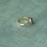 'Minimalist' Labradorite Ring, 925 Solid Sterling Silver Ring