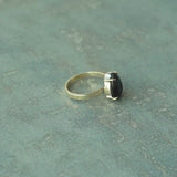 'BIA' Black Onyx 925 Solid Sterling Silver Ring