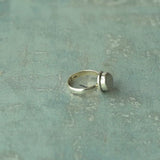 Simple Moonstone 925 Solid Sterling Silver Ring, Moonstone Ring